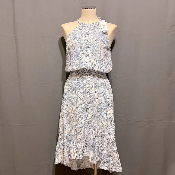 Parker Women's Halter Tiered Kyra Dress Botanica Dots - Picture 1 of 5